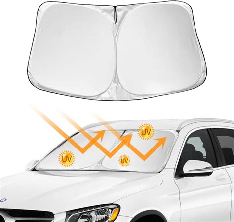 Amazon YIZHUOMY Windshield Sun Shade Compatible With Mercedes Benz