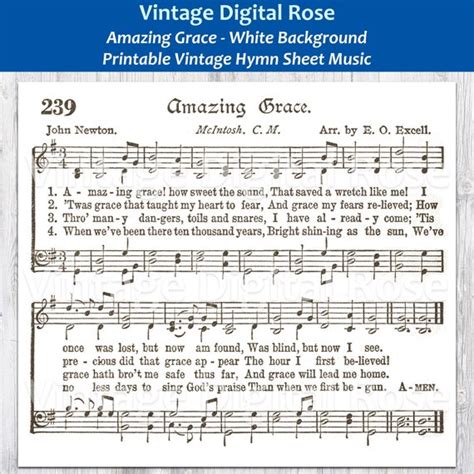 Free Printable Sheet Music Amazing Grace Download Free Printable Sheet