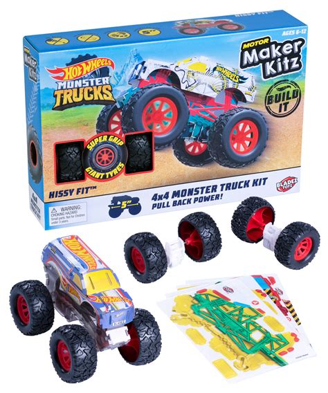 Hot Wheels Monster Truck Maker Kit: Build your own working toy monster ...