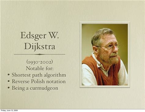 Edsger W Dijkstra Death Anniversary