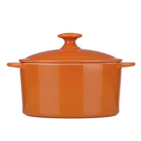 Mario Batali Stoneware 2 Quart Covered Casserole By Dansk Persimmon The Best Bakers