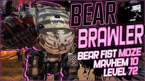 Bear Brawler Moze Massive Damage Mauling Mayhem Bear Fist Moze