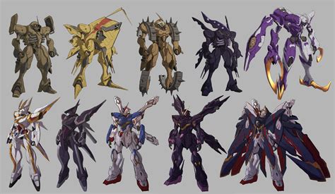 Crossbone Mobile Suits Redesigns Done By Shibuyarain410 Who Works As