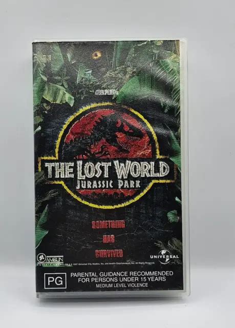 The Lost World Jurassic Park Vintage Vhs Jeff Goldblum Free