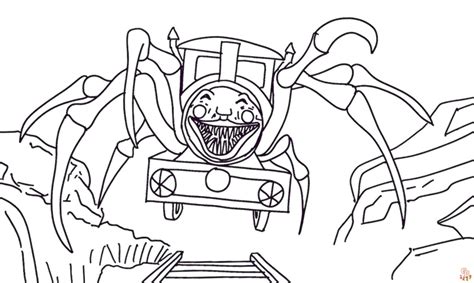 Printable Choo Choo Charles Coloring Pages Free
