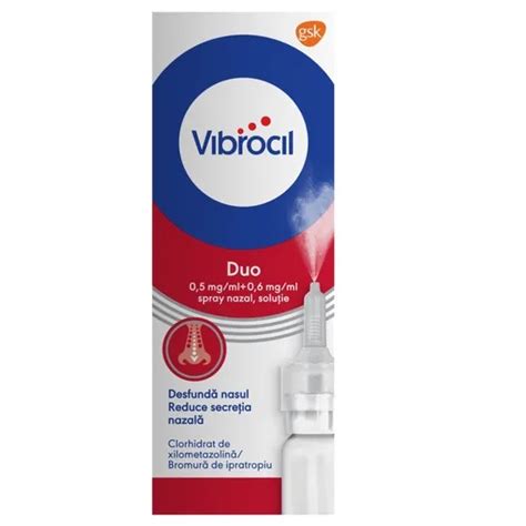 Vibrocil Spray Nazal Solutie 2 5 Mg 0 25 Mg Ml 15 Ml G Farmacia