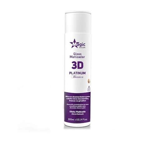 Matizador Magic Color 3d Platinum Branco 300ml Submarino