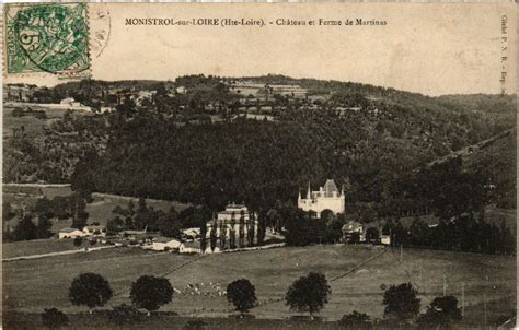 Monistrol sur Loire Le château de Martinas Carte postale ancienne