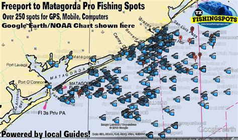 Freeport to Matagorda Fishing Spots | Texas Offshore GPS Fishing Spots