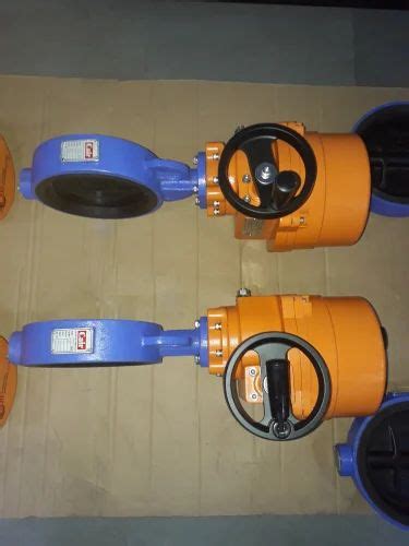 Electrical Actuator Operated Rubber Lined Wafer Type Butterfly Valve At