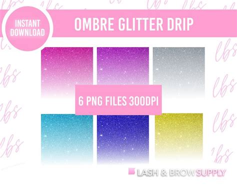 Ombre Glitter Clipart Glitter Clipart Clipart Glitter Drips Png