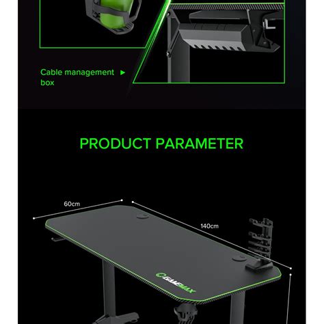 GAMEMAX D140 Carbon GAMING DESK | Taipei For Computers - Jordan