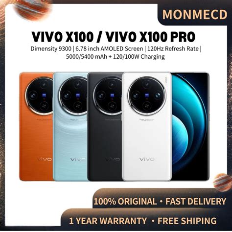 Vivo X Vivo X Pro Phone Dimensity Handphone Amoled Screen