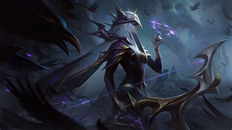 Coven Ashe Splash Art Lol 4k 8k 7861a Wallpaper Iphone Phone