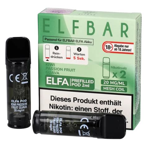 Elfbar ELFA Prefilled Pod Kiwi Passion Fruit Guava Aroma