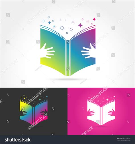 Education Book Logo Vector Design Represents Stock Vector (Royalty Free ...