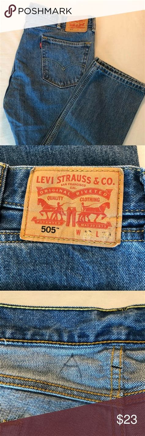 Levis 505 Jeans 42 X 30 Straight Leg Great Pair Of Levis 505 Jeans In A Medium Wash 42 X 30