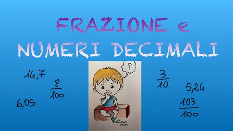 Dalla Frazione Al Numero Decimale Maestra E Amica