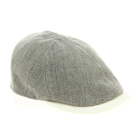 Cappello A Becco D Anatra Beige In Lino Riferimento 12333