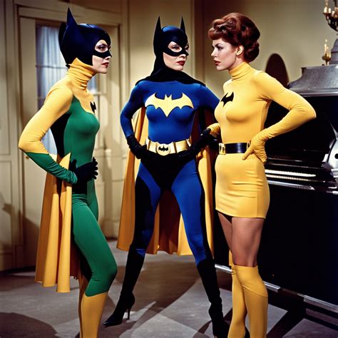 yvonne craig   women wearing batgirl costumes  darwin
