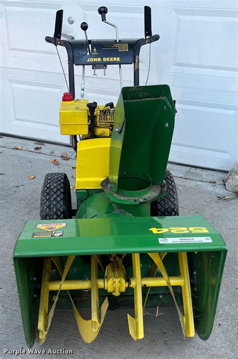 John Deere 524 Snow Blower In Liberty Mo Item Mn9354 Sold Purple Wave