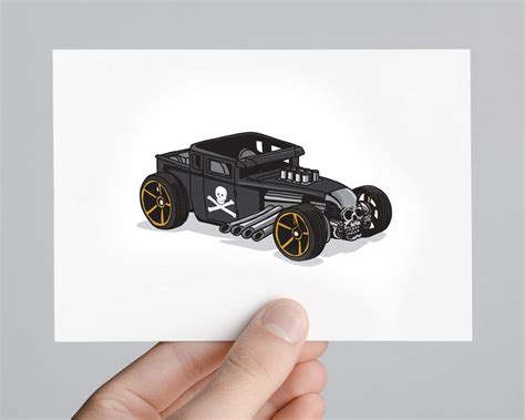 Hot Wheels Bone Shaker Art Print X Limited Run