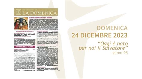 Natale Del Signore Messa Della Notte 24 Dicembre 2023 Anno B