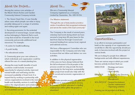 Welcome To The Green Heart Dens Blog Page Our New Tri Fold Leaflet