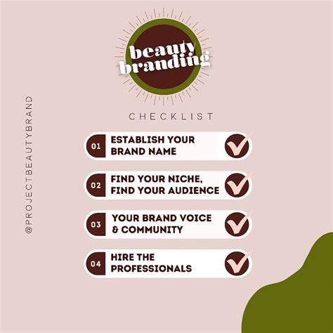 Beauty Branding Checklist + Guide: Part One