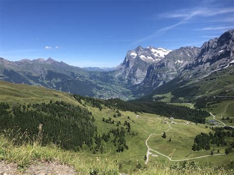 A view along a trail facing Grindelwald, Switzerland. Maybe my favorite