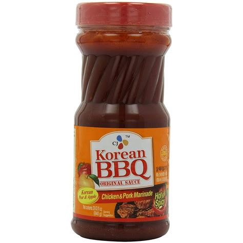 Cj Korean Bbq Sauce Hot And Spicy Chicken And Pork 29 63 Ounce Bottles Pack Of 4