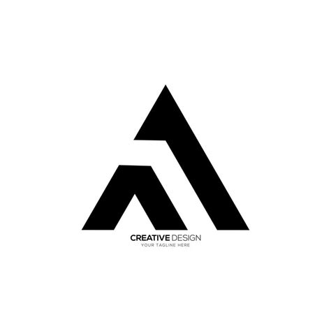 Letter Aa triangle simple shape abstract monogram logo design 30774425 ...