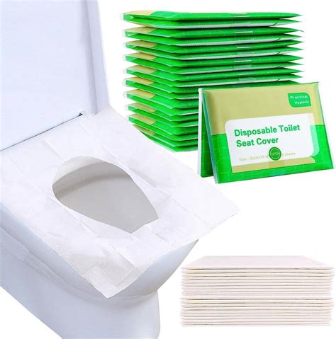 100 Pack Toilet Seat Covers Paper Flushable Travel Disposable Flushable Paper Toilet Seat Covers