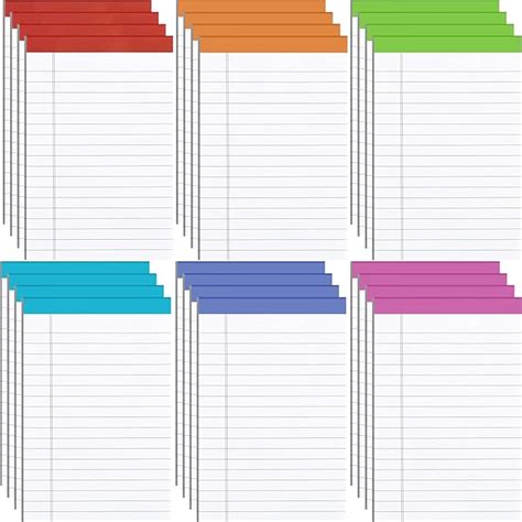 Amazon Colarr 24 Pack Legal Pads Note Pads Lined Notepad 50