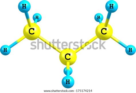 Propane Threecarbon Alkane Molecular Formula C3h8 Stock Illustration ...