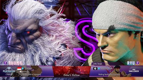 Street Fighter 6 PS5 Akuma Gouki Me Vs Ryu Crazy Match YouTube