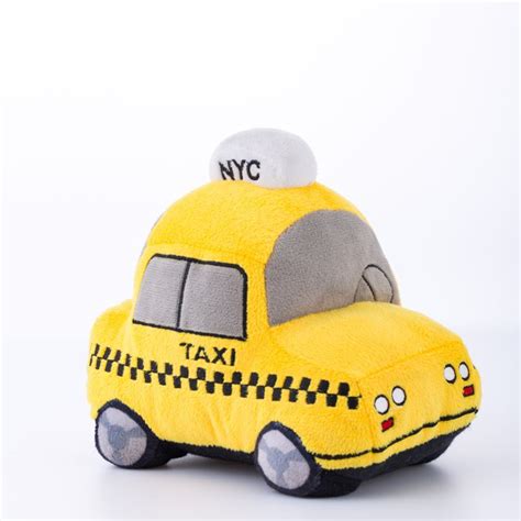 China Customized Yellow Taxi Vehicle Plush Toy Manufacturers Factory