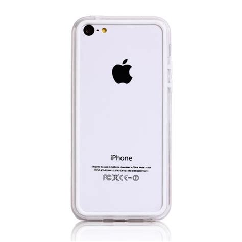 Bumper Blanc Et Transparent Pour Iphone C Cdiscount T L Phonie