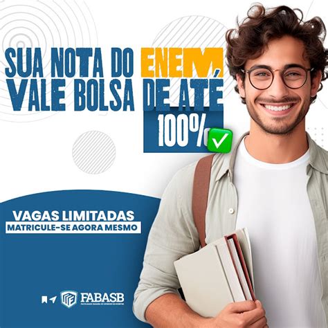 Pode Levar Bolsa Enem - Você sabia que sua nota do ENEM pode valer uma bolsa de até 100%?