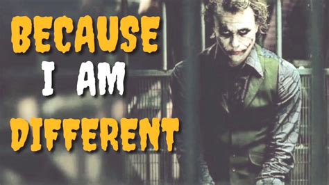 The Joker They Laugh At Me Because I Am Different Joker Heath