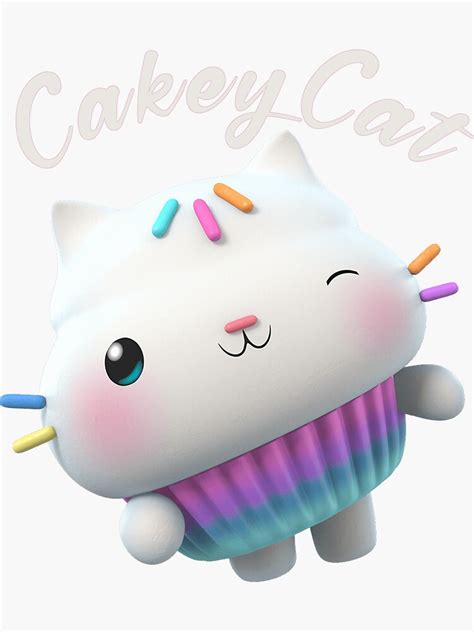 "Gabby's Dollhouse - Cakey Cat" Sticker for Sale by gaubong9277 | Redbubble