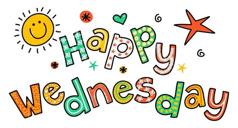 Happy Wednesday Week Doodle Text Lettering 3272376 Vector Art At Vecteezy