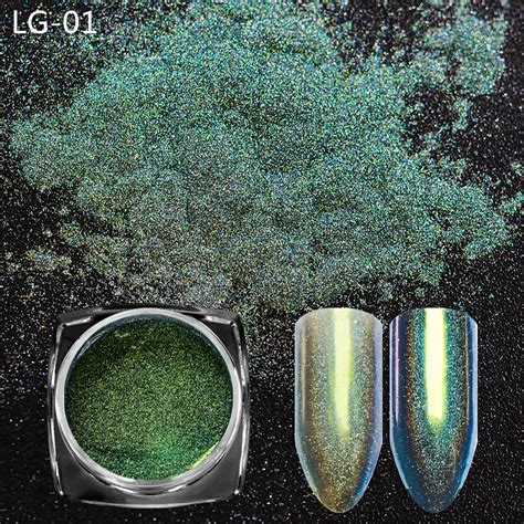 Holographic Peacock Glitter Powder 0 2g Laser Holo Mirror Chrome