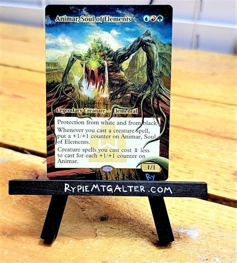 Animar Soul Of Elements Full Art Altered Mtg Etsy