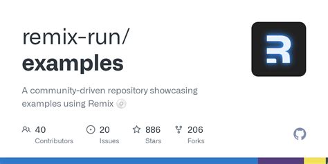 Github Remix Runexamples A Community Driven Repository Showcasing