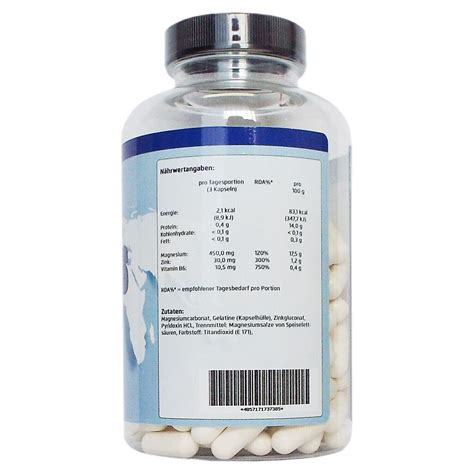 ZMA 540 Kapseln Zink Magnesium Vitamin B6 Zum Muskelaufbau 3