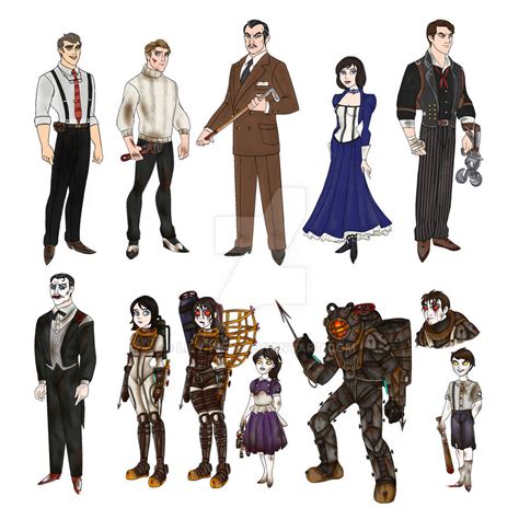 Bioshock characters by Lily-pily on DeviantArt