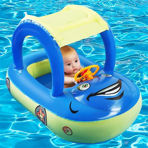 Baby Swimming Pool Float Inflatable Infant Toddler Pool Floats With