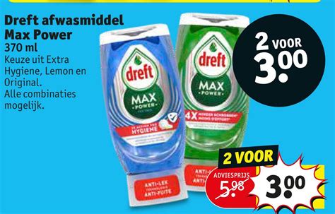 Dreft Afwasmiddel Max Power Aanbieding Bij Kruidvat