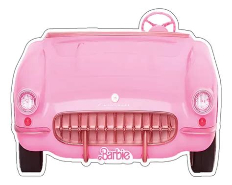 Figura Auto Barbie Frente Base Rígida Coroplast 100x 80 Cm Envío gratis